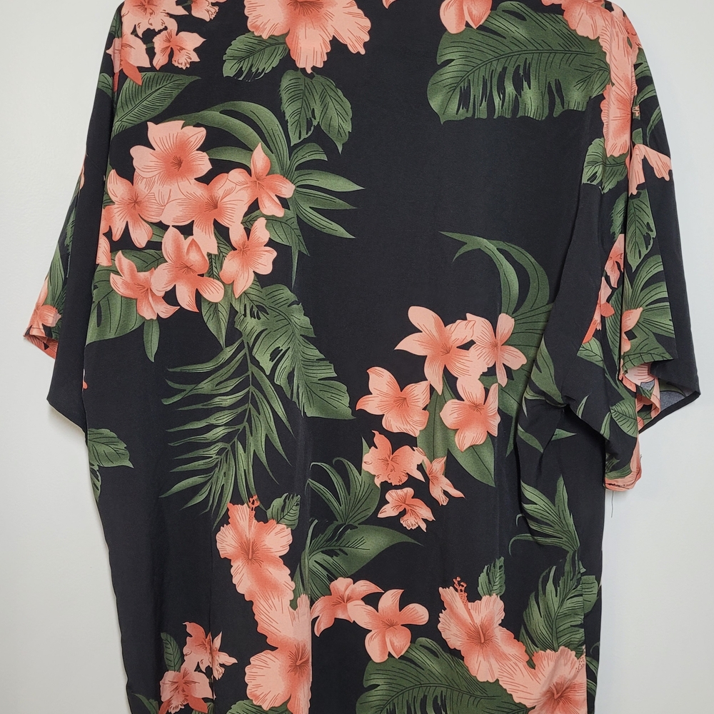 SHEIN Floral Kimono with Pink and Green Design XL - Picture 2 of 7